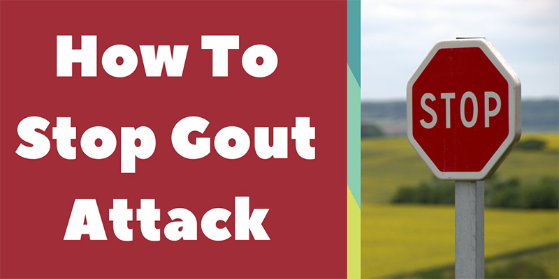 how to stop gout attack